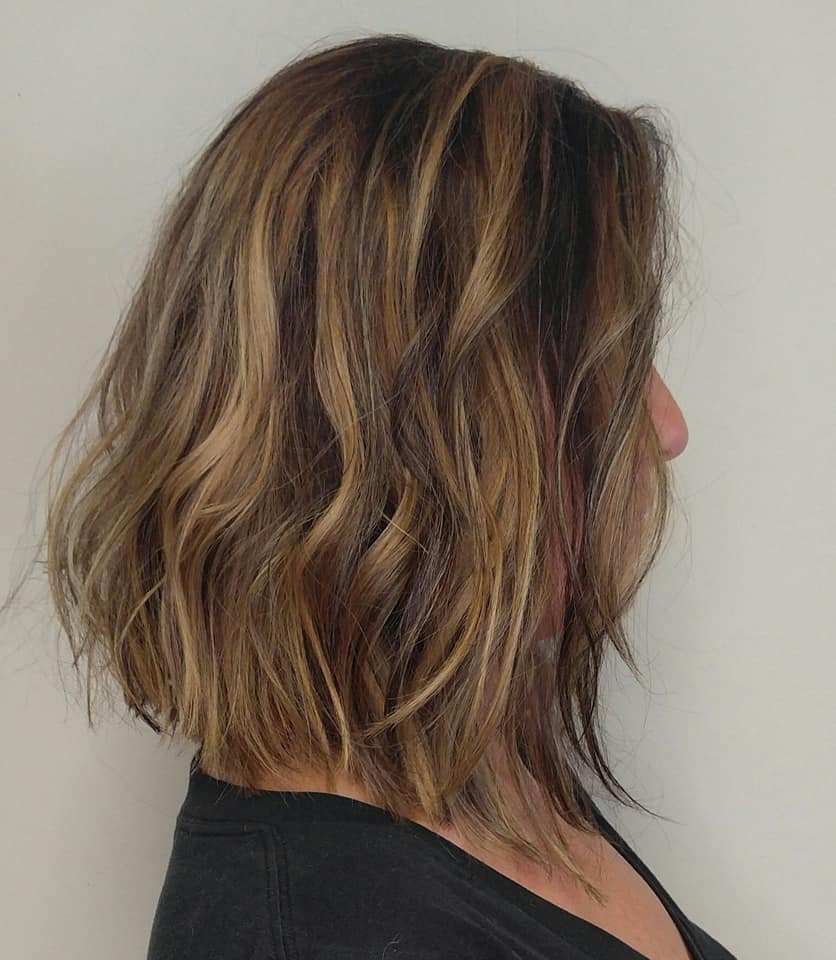 Wavy Lob with Highlights