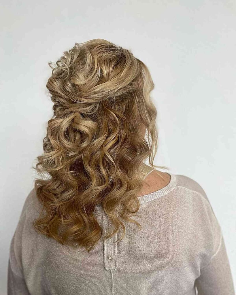 Formal Overlap Half-Up with Loose Curls