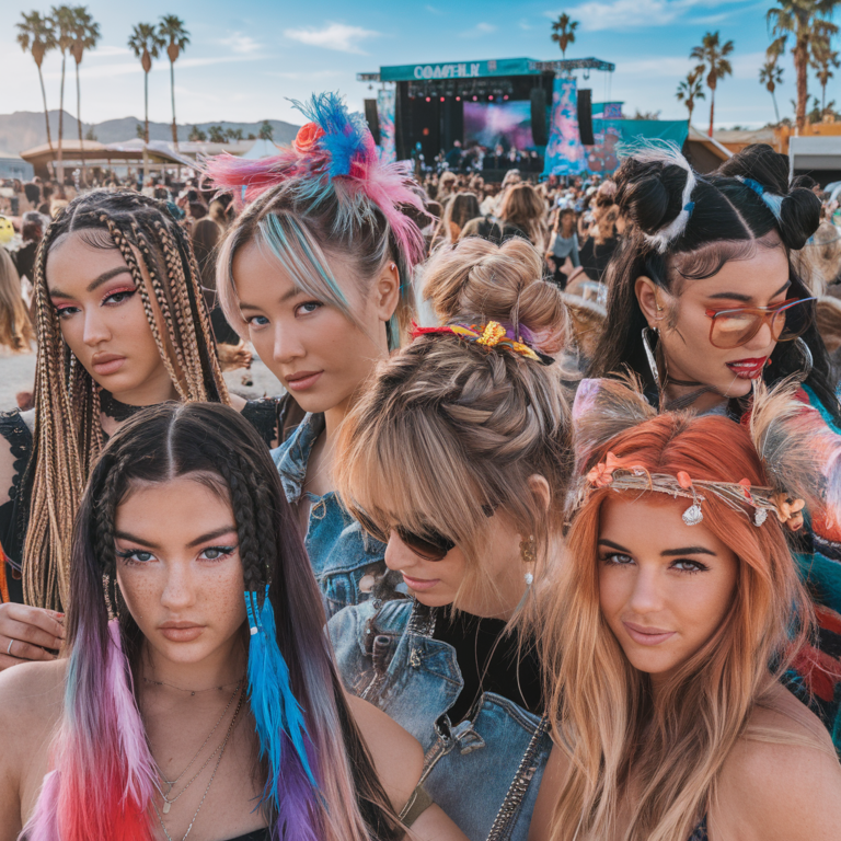 Sassy Hairstyles for Coachella