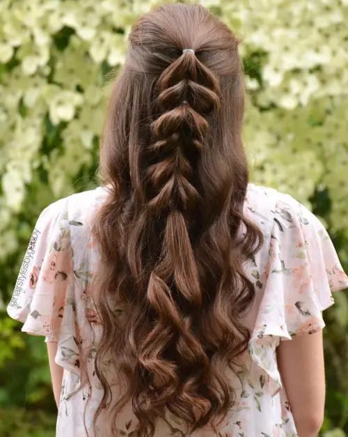  Curly Pull-Through Braid