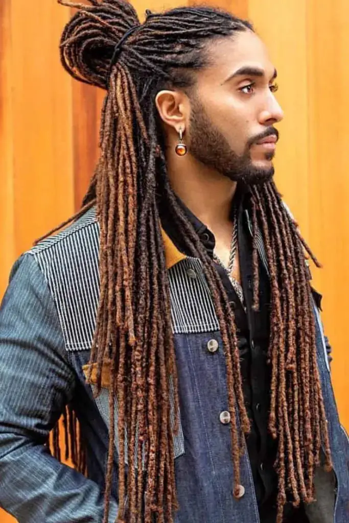  Half-Up Dreadlock With Man Bun
