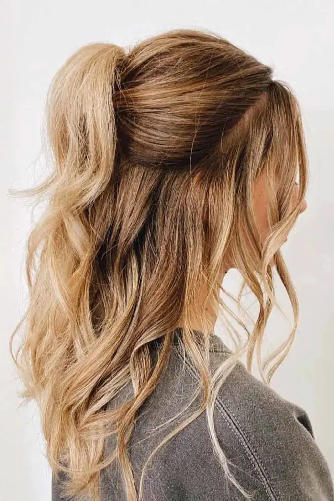  Half-Up Half-Down Ponytail