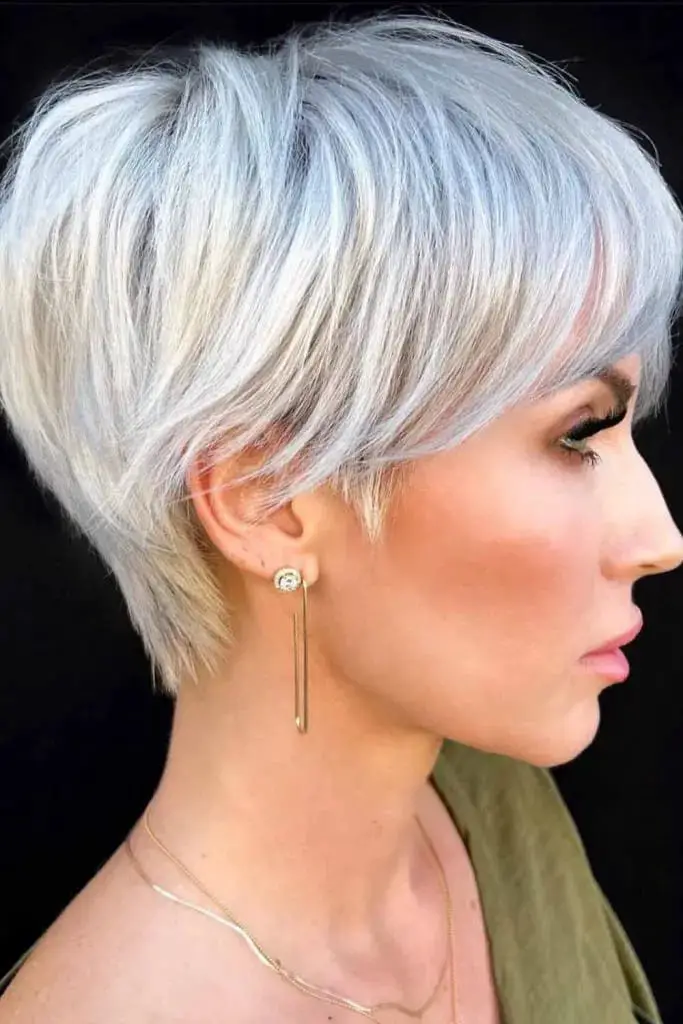  Platinum Bixie Haircut
