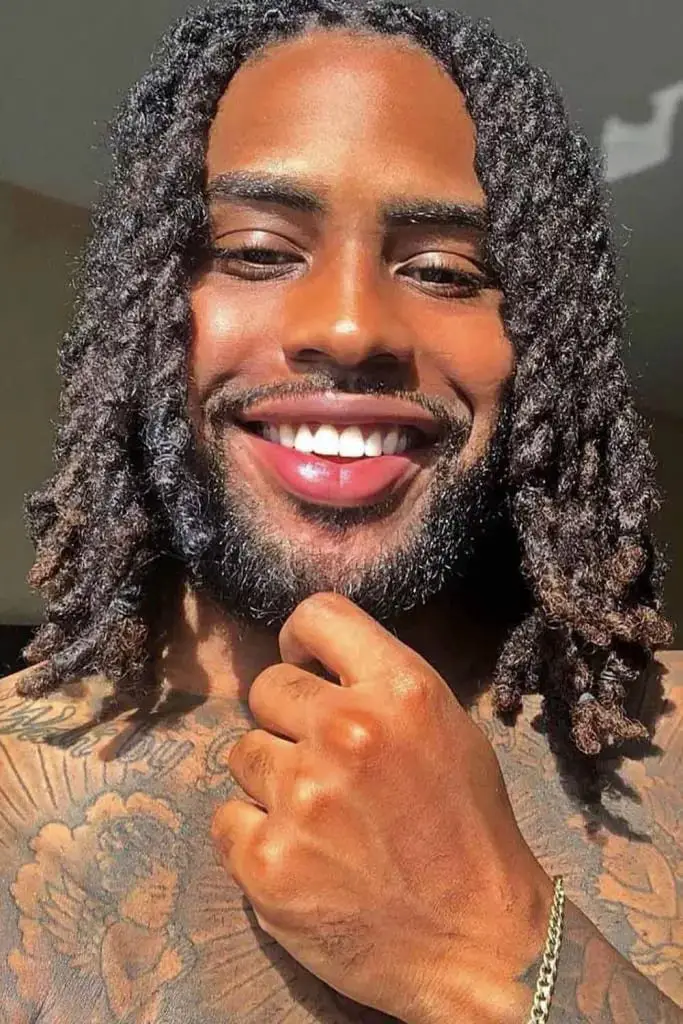  Radiant Smile With Loose Dreadlocks
