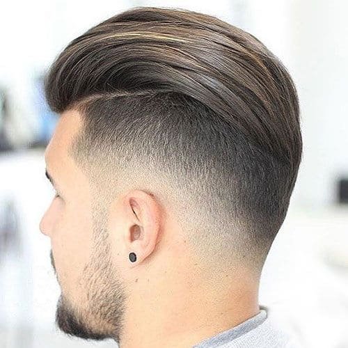 Slicked-back undercut