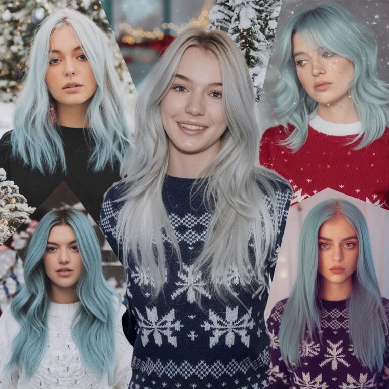 Trendy Christmas Hair Color Ideas For Holiday Party