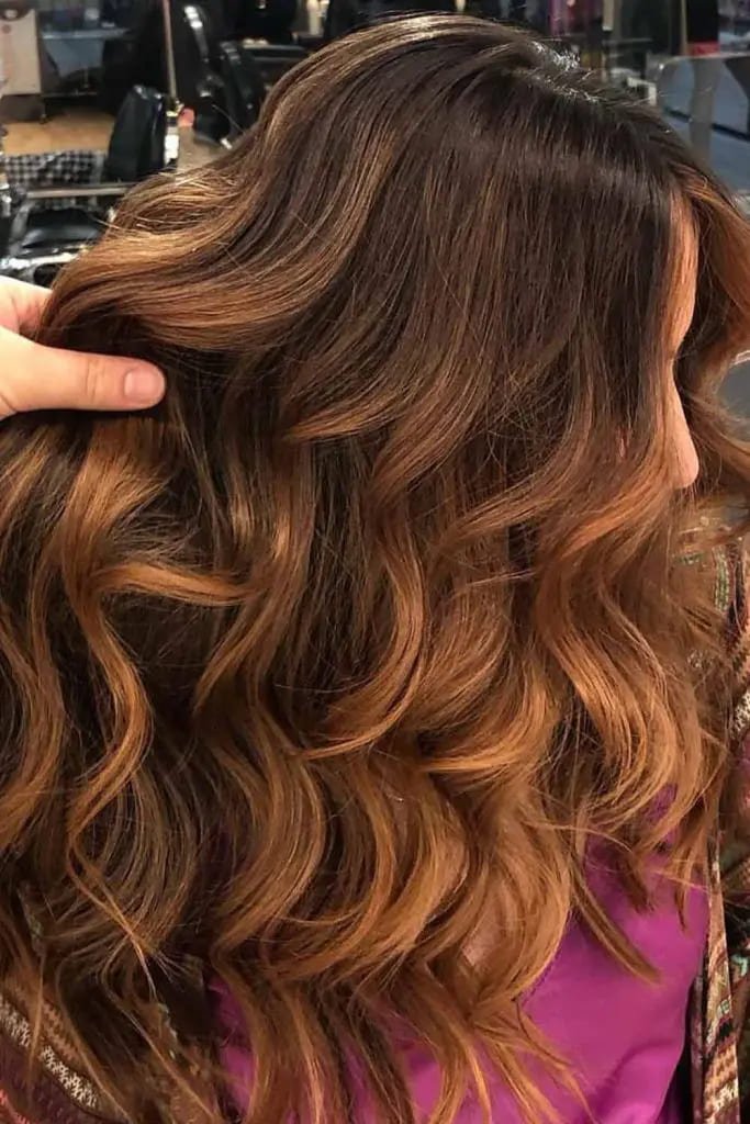  Caramel Ombre Waves