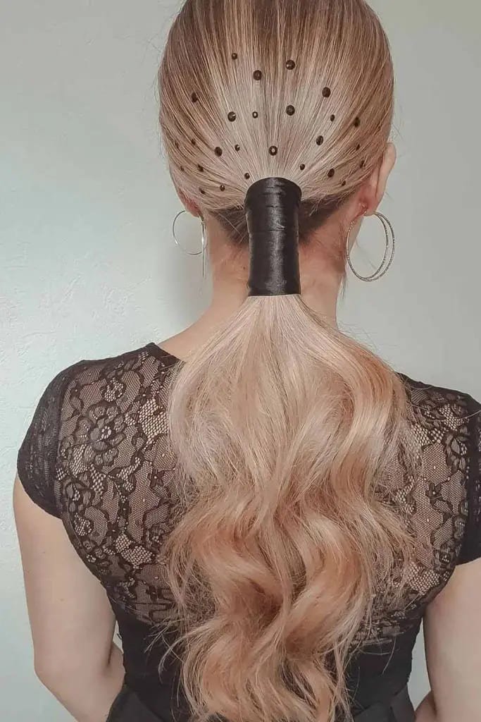  Gothic Web Ponytail