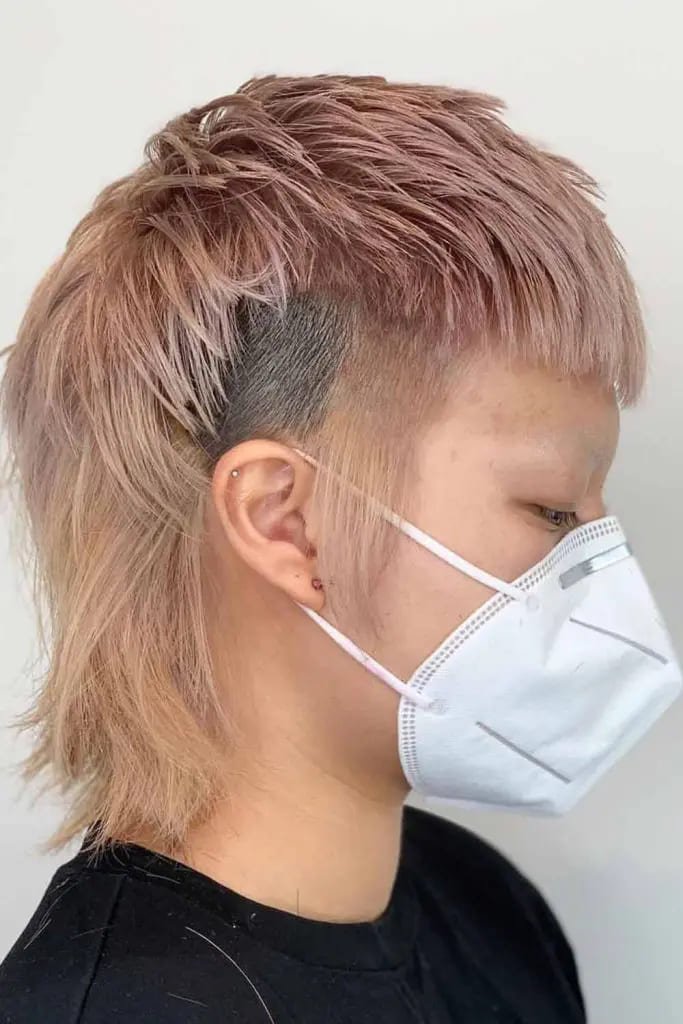  Platinum Punk Mullet