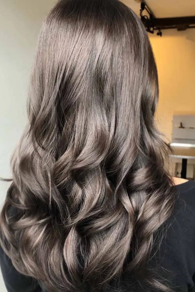  Smoky Ash Brown Curls
