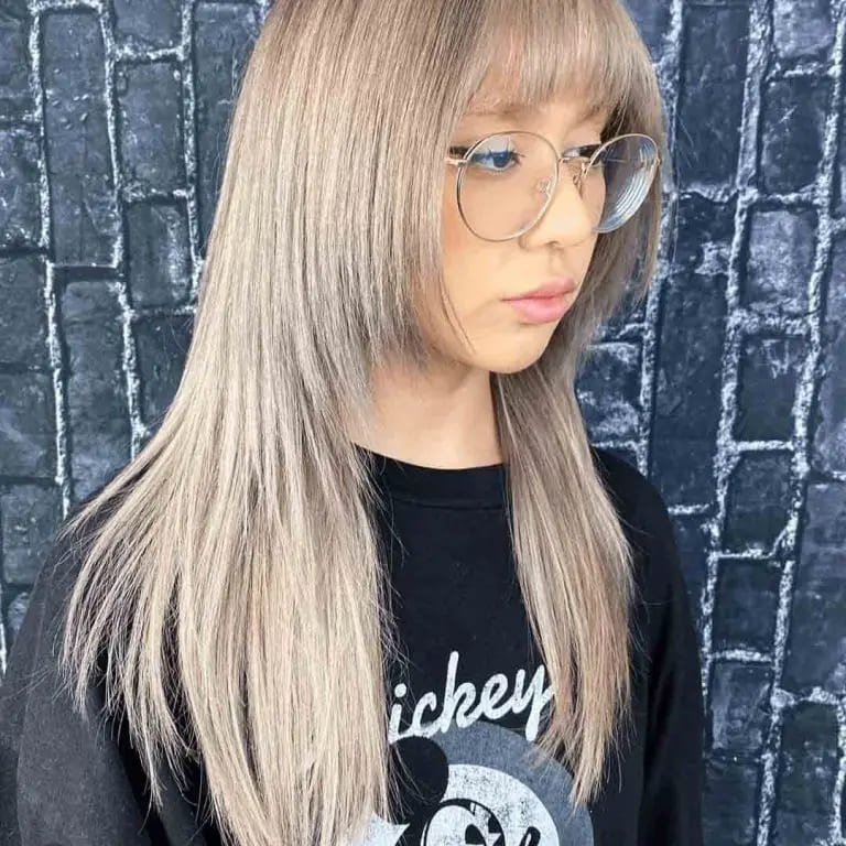 Wolf Cut on Silver Starlight Hair