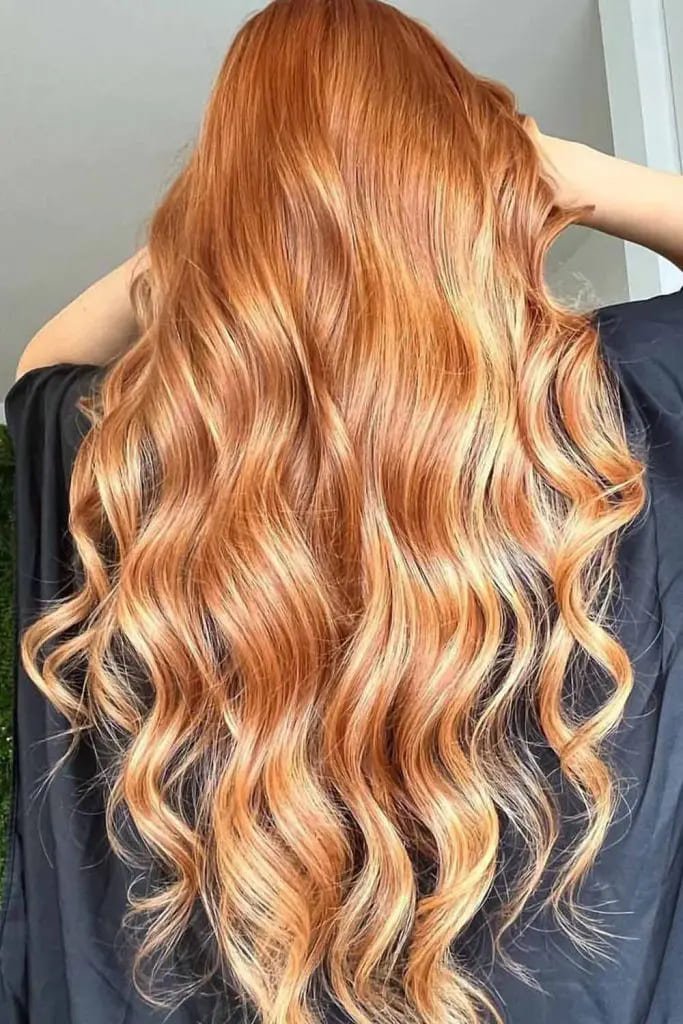 Copper Blonde Balayage