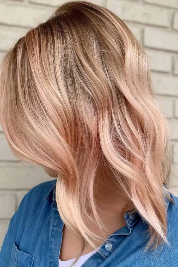 Rose Gold Waves