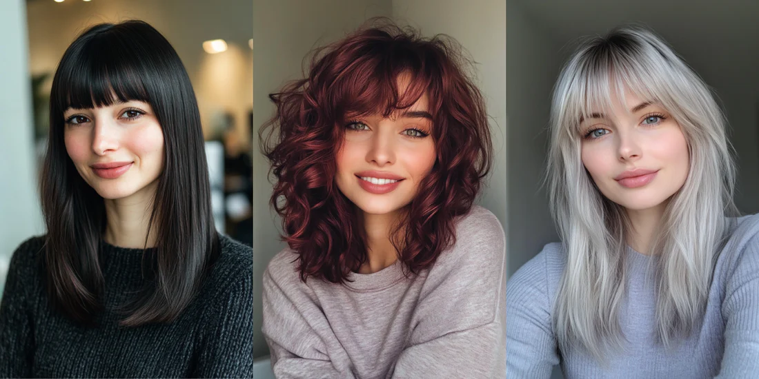 10 Must-See Medium Length Hairstyles with Bangs