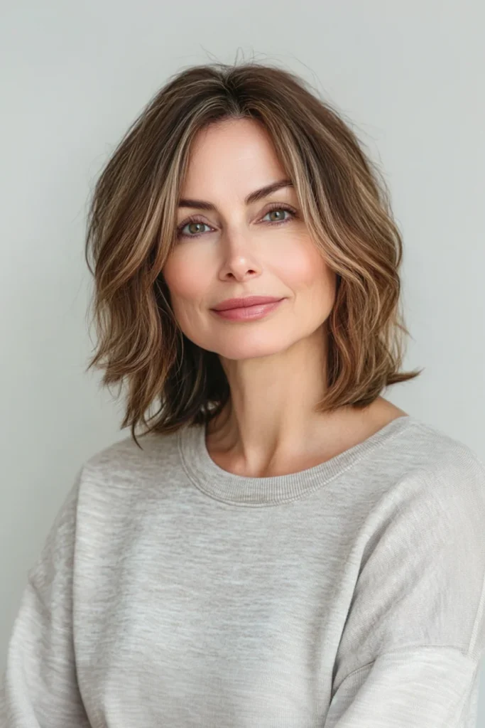 Classic Bob with Chestnut Balayage