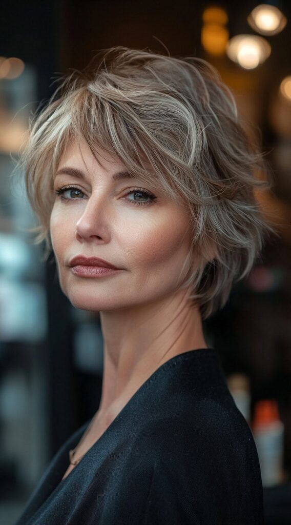 10 Flawless Fine Hair with Bangs Hairstyles 3 Layered Pixie Cut with Wispy Bangs