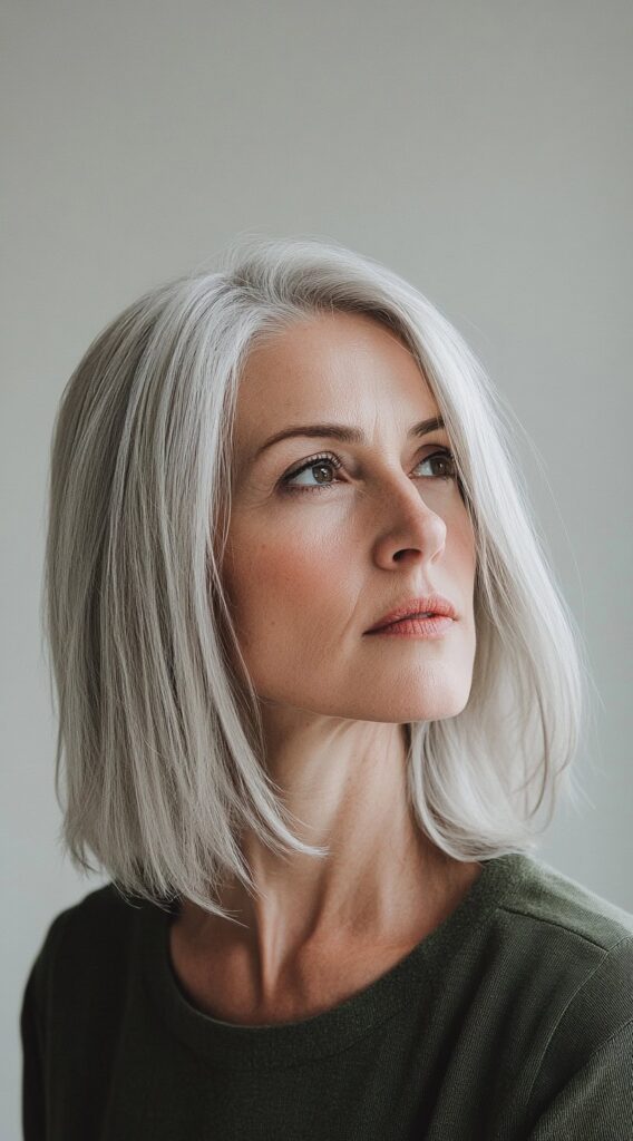 10 Gorgeous Bob Hairstyles for Fine Hair 4 Layered Platinum Bob