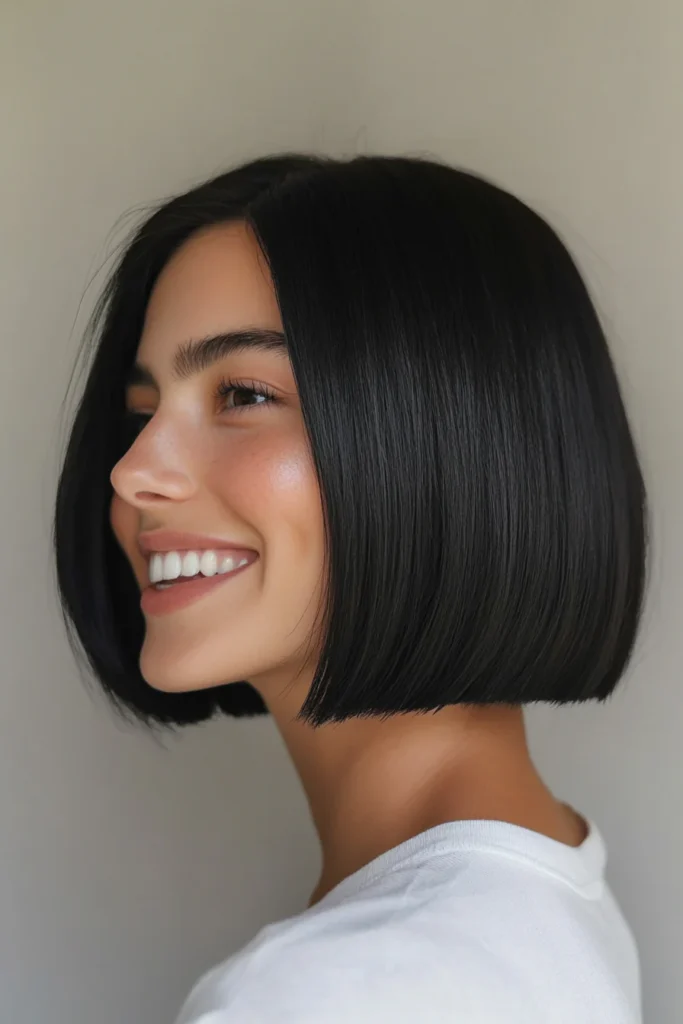 10 Chic French Bob Hairstyles 11 Micro French Bob in Classic Black