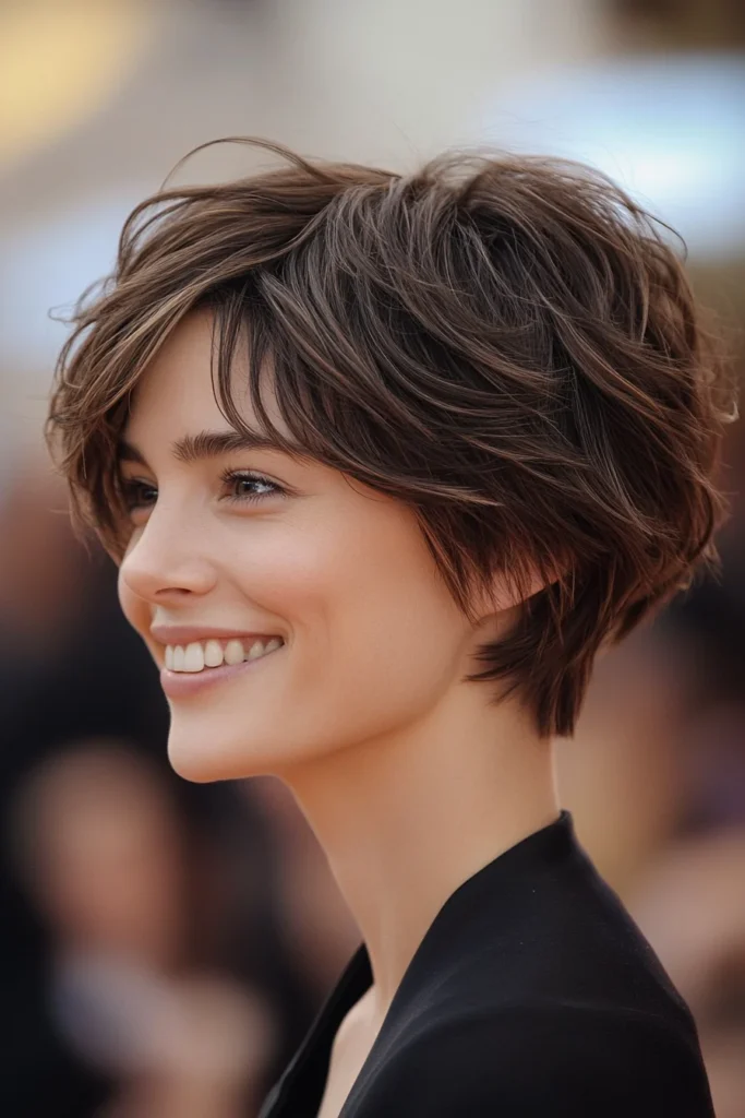 10 Chic French Bob Hairstyles 7 Rounded French Bob in Deep Mahogany