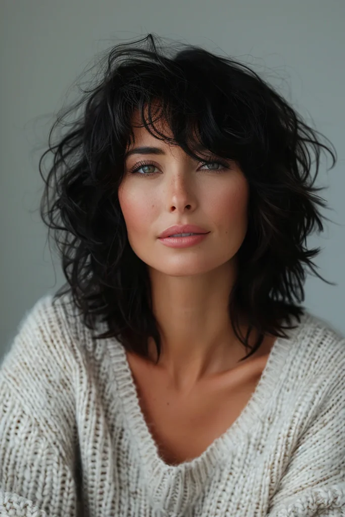 10 Stylish Shag Hairstyles for Women Over 50 3 Short Shag with Bangs