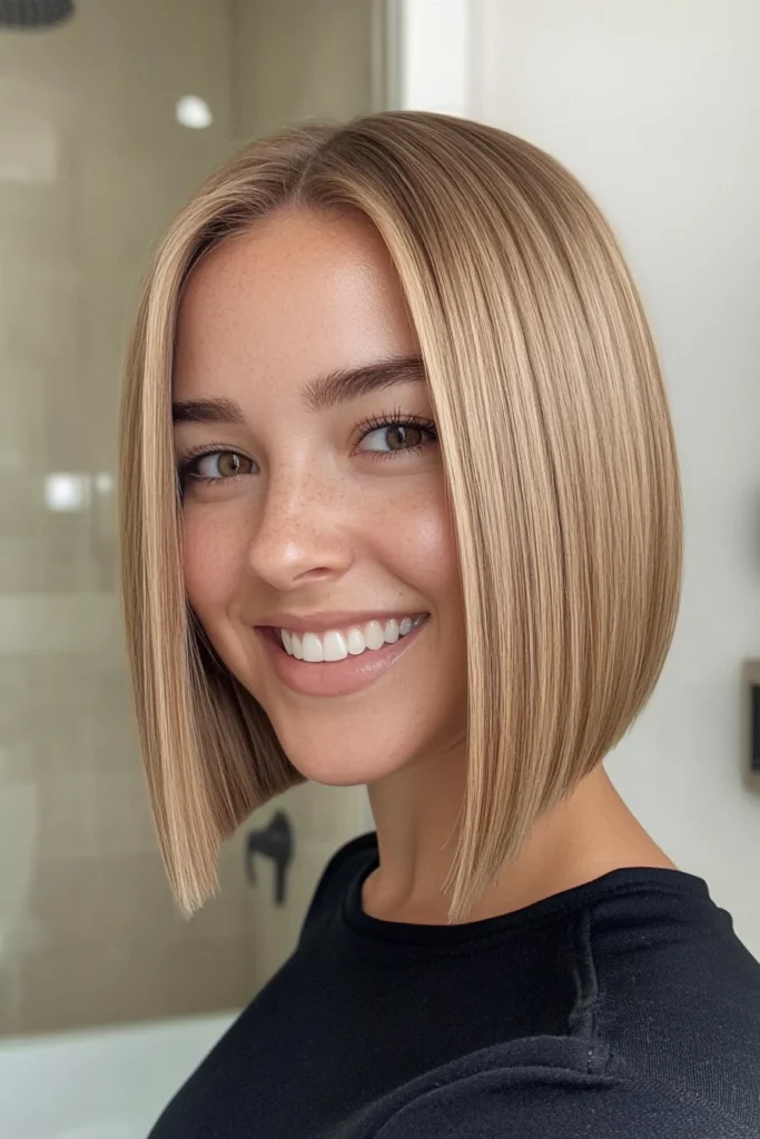 10 Chic Straight Bob Haircuts 5 Sleek Honey Blonde Bob