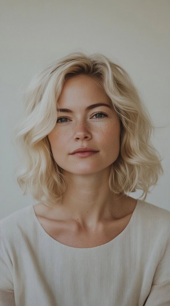 10 Modern Blonde Bob Hairstyles 2 Soft Blonde Bob with Loose Waves
