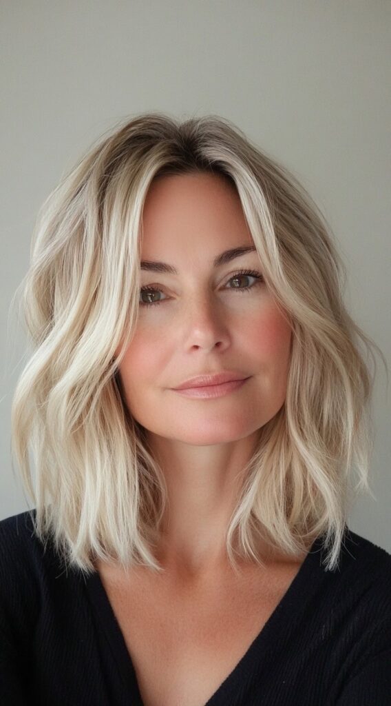 10 Modern Blonde Bob Hairstyles 4 Textured Blonde Bob with Natural Layers