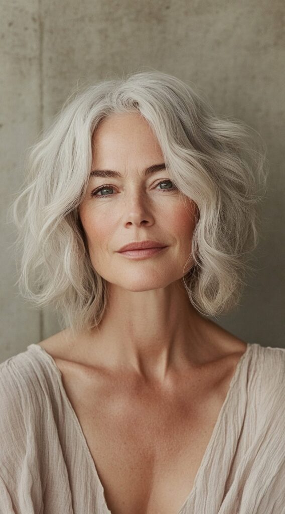 10 Gorgeous Bob Hairstyles for Fine Hair 8 Textured Wavy Bob