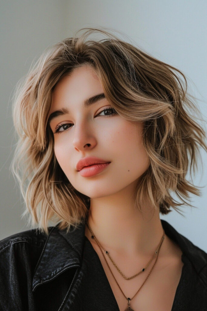 10 Short Flippy Hairstyles for Trendy Texture 7 The Chopped Messy Flippy Bob