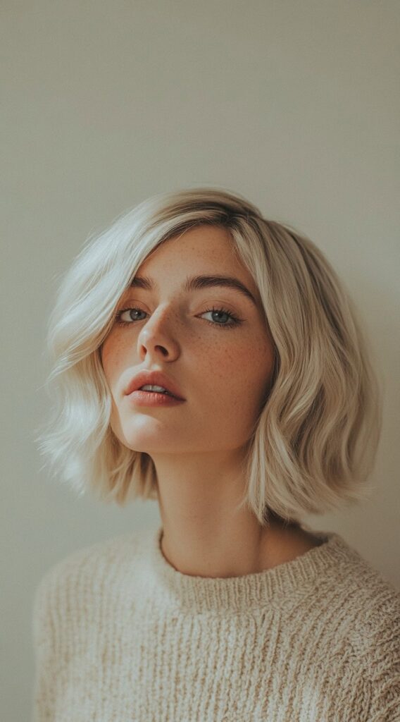 10 Modern Blonde Bob Hairstyles 10 Tousled Blonde Bob with Textured Ends
