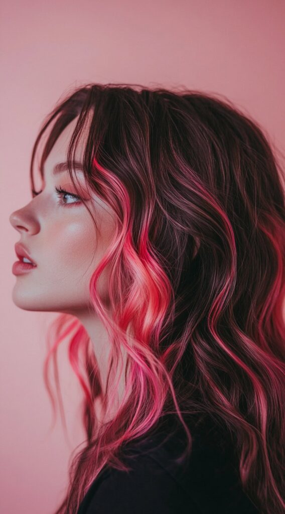 Vibrant Magenta Front Streaks
