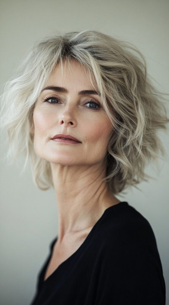 10 Modern Bob Hairstyles for Fine Hair 4 Wavy Bob with Subtle Highlights