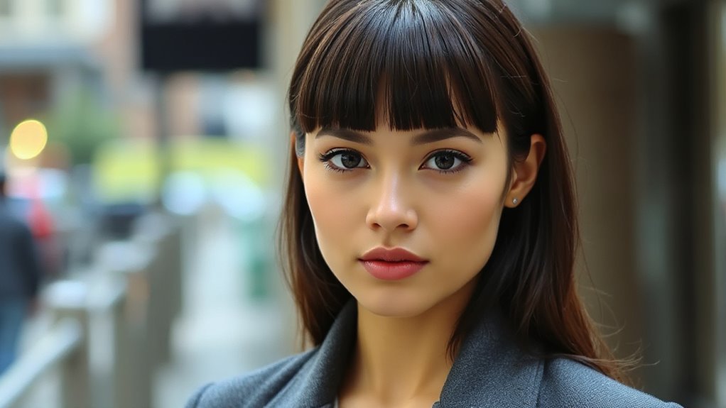 blunt bangs styling tips