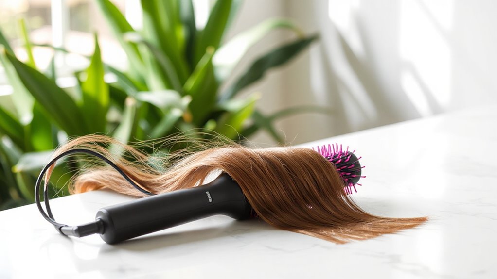 correctly using hair straightener