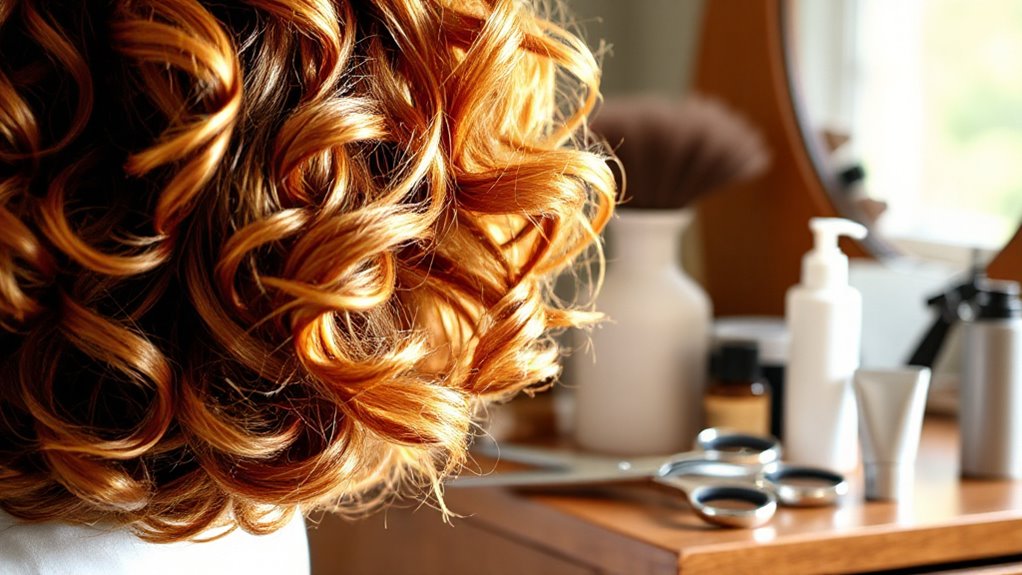 cutting curly hair layers