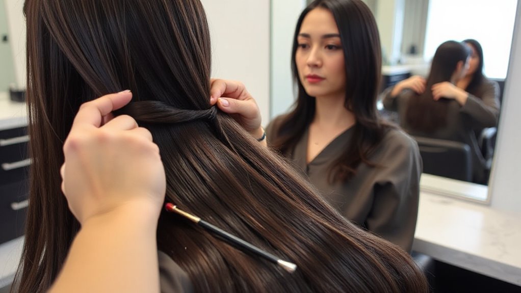 install sew in extensions properly