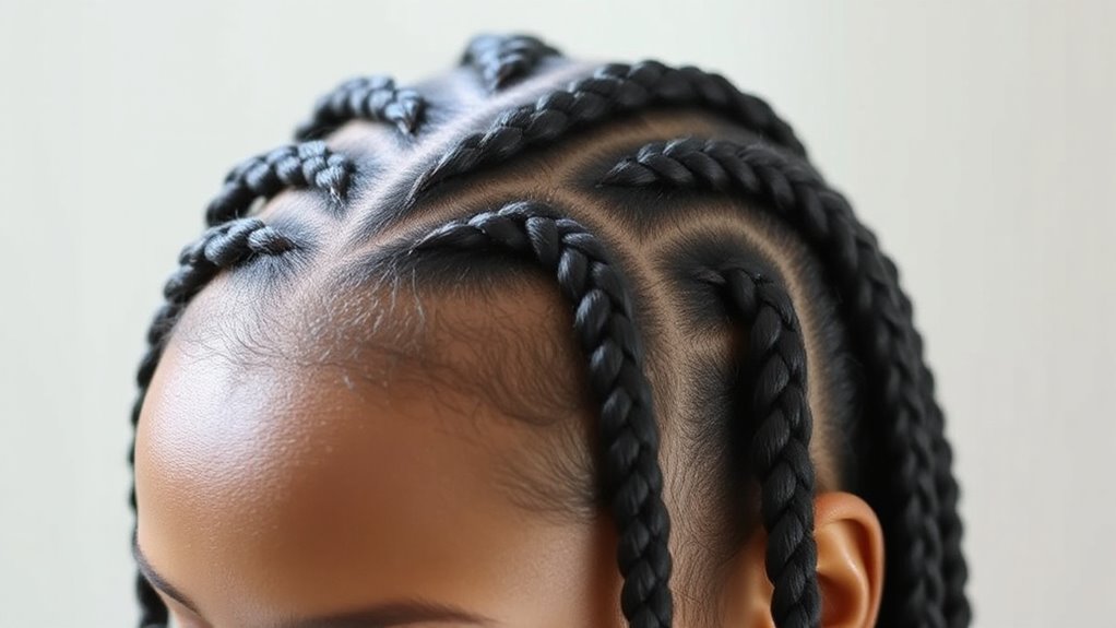 knotless braids damage free technique