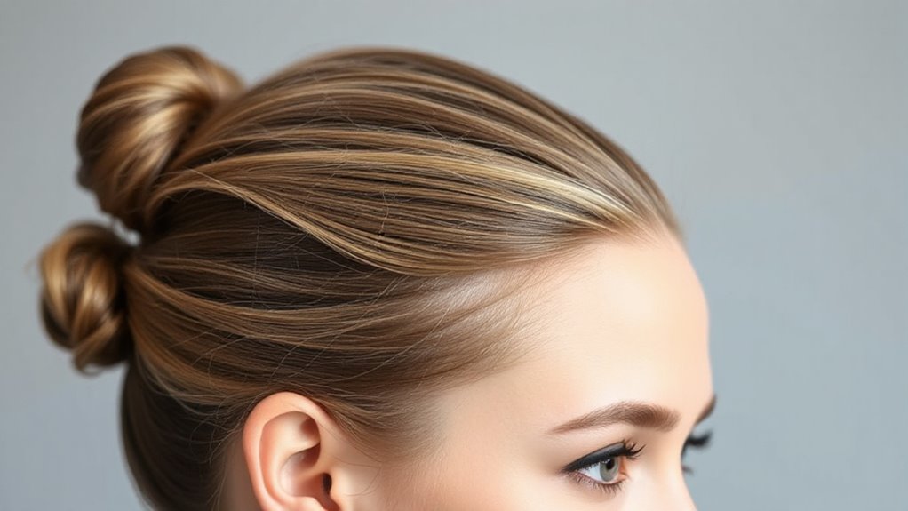 long lasting sleek bun