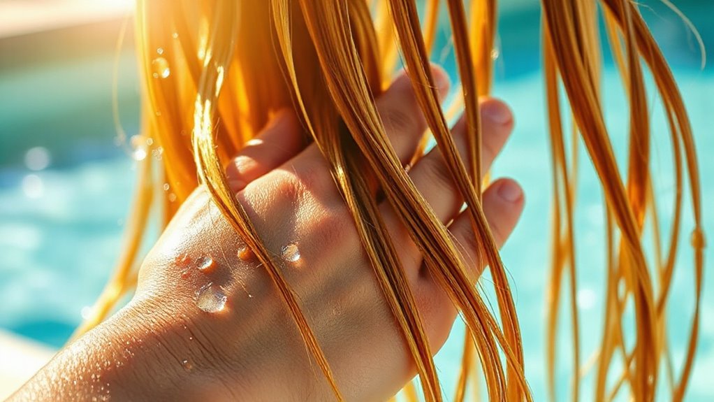 prevent chlorine hair damage