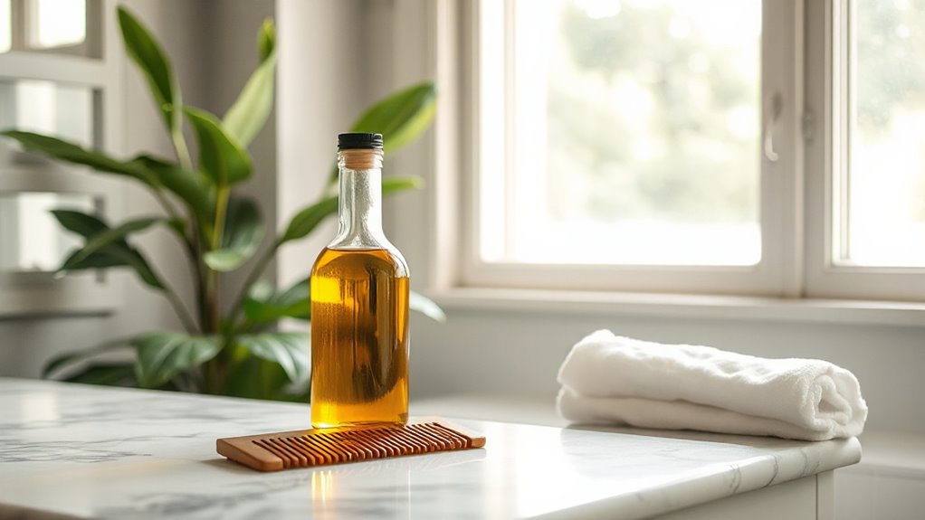 proper application of hair oil