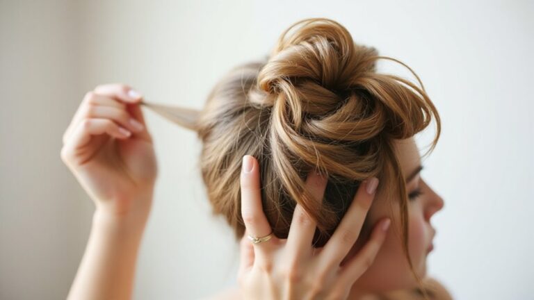quick and easy messy bun