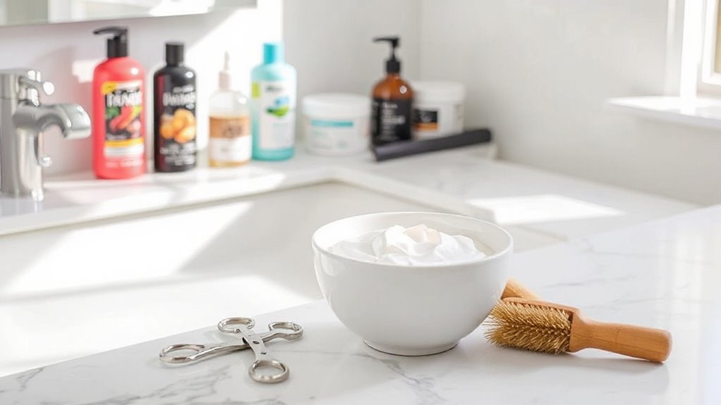 removing hair dye tips