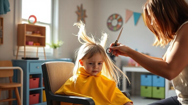 safe children s hair cutting