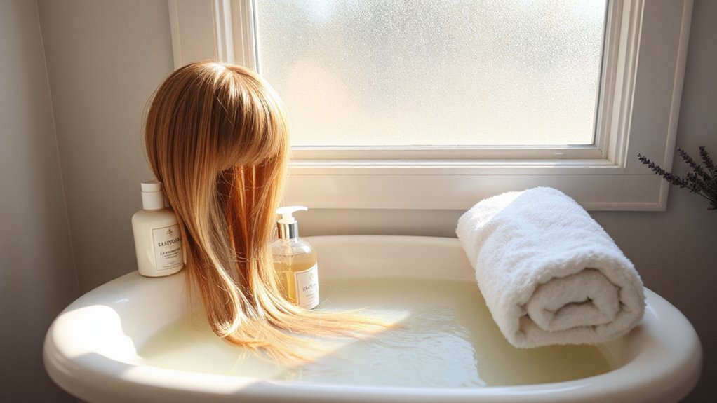 wash wigs gently and regularly